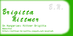 brigitta mittner business card